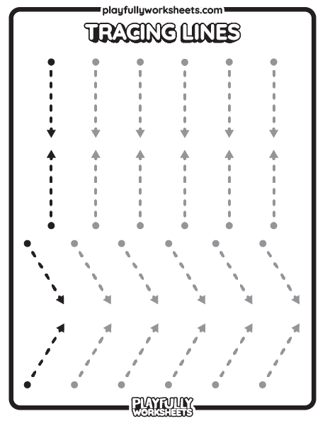 Tracing Lines 1 Tracing lines worksheets