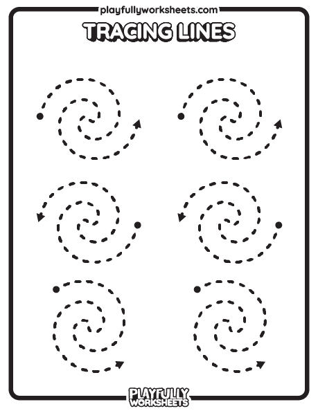 Tracing Lines 8 Tracing lines worksheets