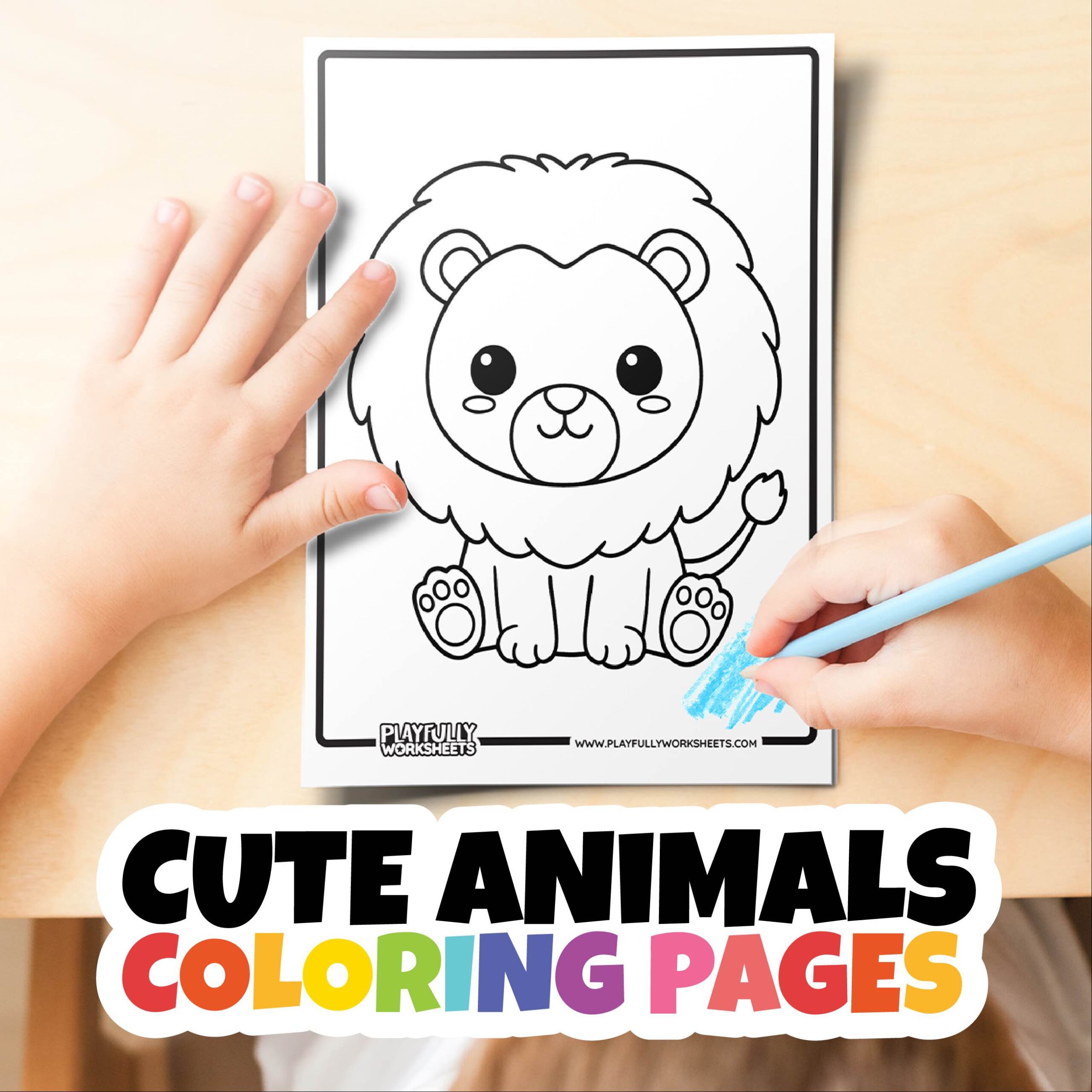 Cute animals coloring pages