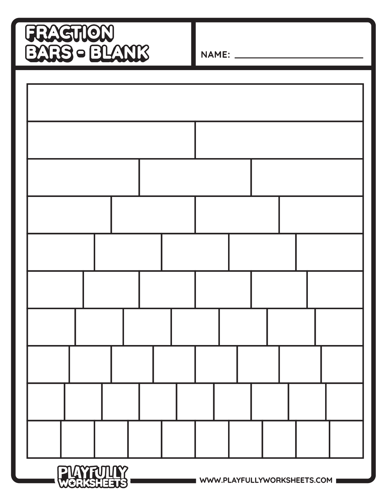 Fractions Strips / Fractions Bars