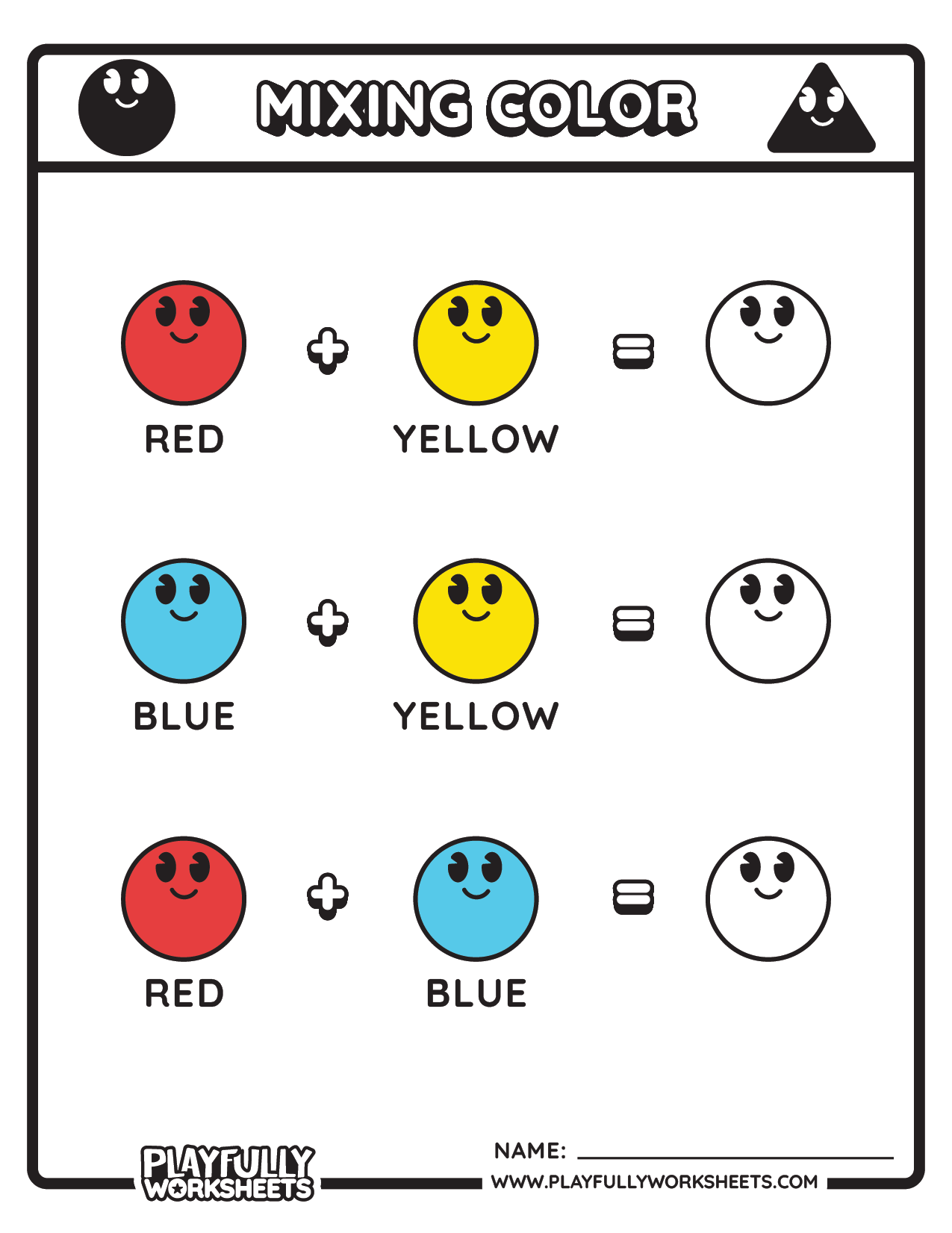 Primary Colors Secondary Colors Color the Answer