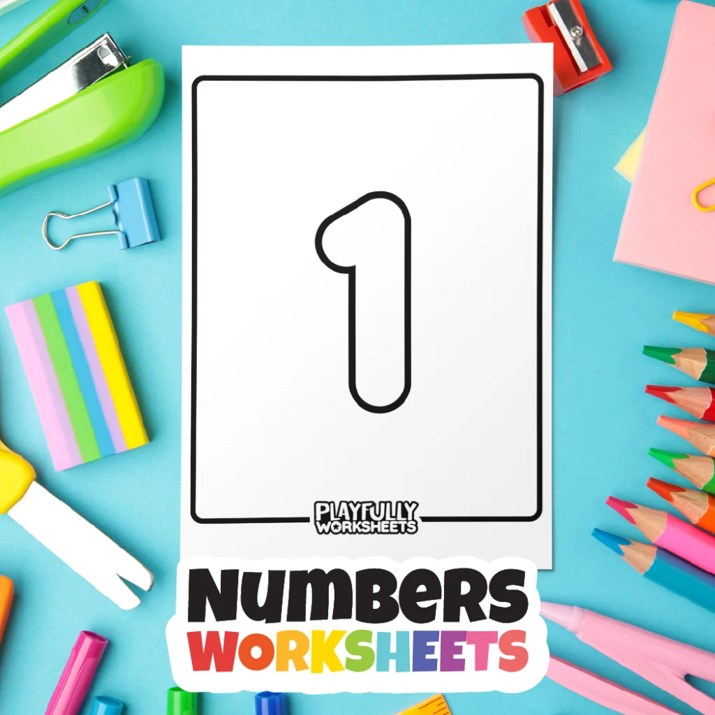 Color B Number Worksheets