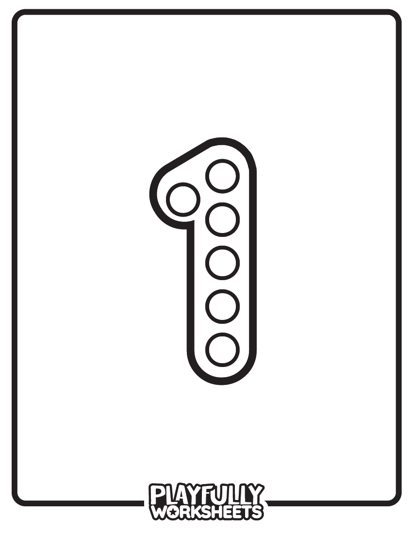 Number 1 Dot Art