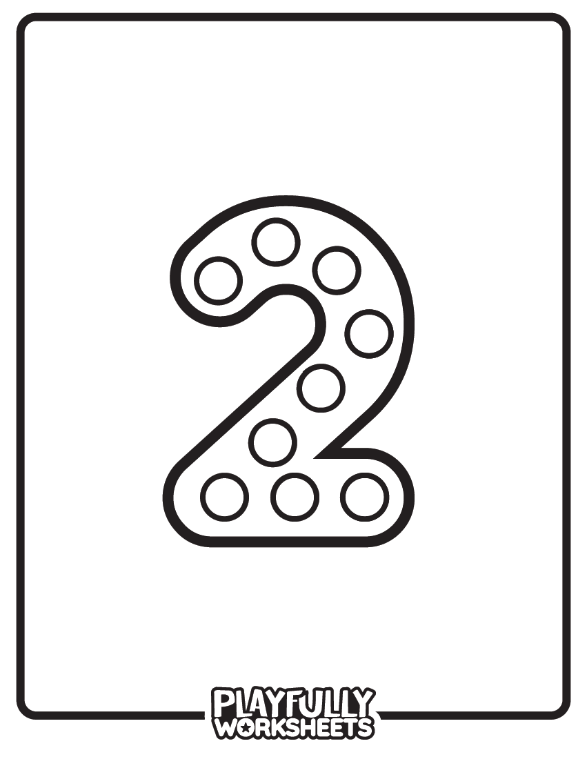 Number 2 Dot Art